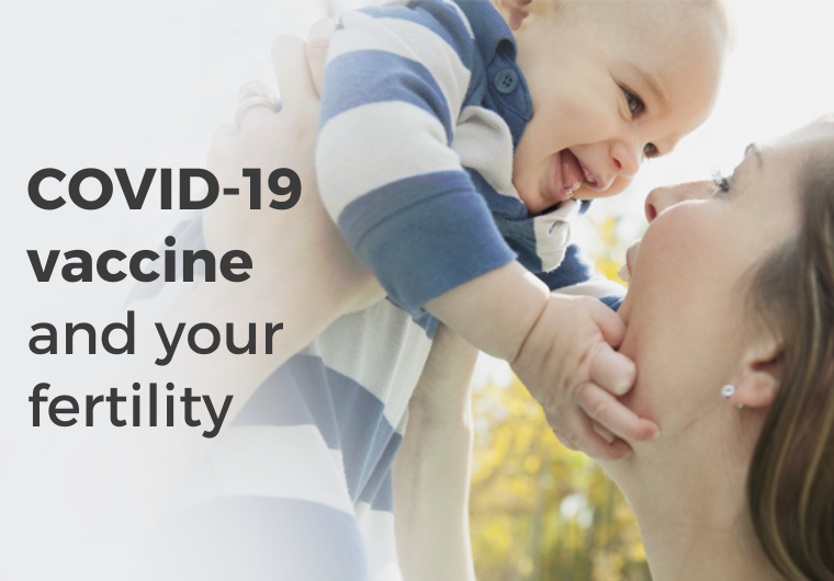 Covid-19 Vaccine and your fertility mum holding baby in the air